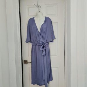 Beautiful real silk lilac dress - size L